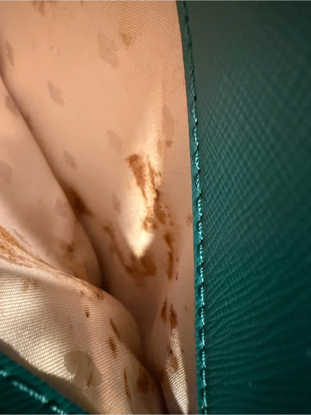 kate spade Two-Tone Teal and Mint Leather Satchel